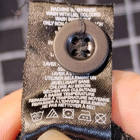 George Men's Black Plaid  Polo Shirt in Size Large - Picture 5 of 8